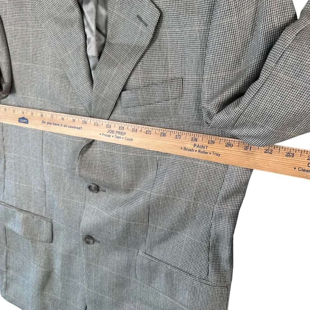 VTG Chaps Ralph‎ Lauren Blazer 40R Tan Plaid Old Money Tradcore Ivy League New
